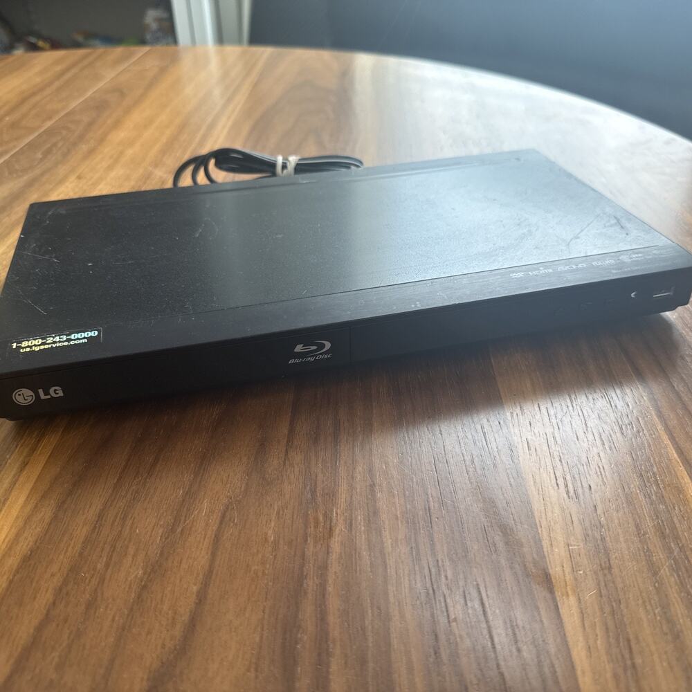LG BD610 Blu-Ray Disc DVD Player FHD tested works. NO REMOTE. NEEDS REMOTE.